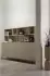 Woood New Gravure Aufsatzschrank, Kiefernholz, hellgrau, 200x65x30cm (98901731-0)