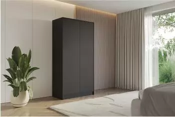 ALTDECOR GELE Kleiderschrank schwarz, 102x200x51cm (800001593105)
