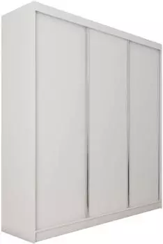 Masseno Sofia Schwebet&uuml;renschrank 3-t&uuml;rig, wei&szlig;, 180x216x61cm (SZAFA 180 BEZ SZKŁA BIAŁY MAT LAMINAT)