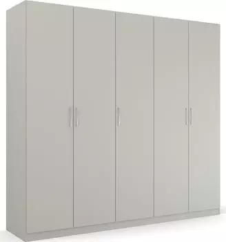 Rauch Pure by Quadra Spin Dreht&uuml;renschrank mit Spiegel, seidengrau, 226x210cm (Pure by Quadra Spin)
