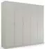 Rauch Pure by Quadra Spin Drehtürenschrank mit Spiegel, seidengrau, 226x210cm (Pure by Quadra Spin)