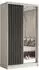 Masseno Lamello Schwebetürenschrank 2-türig mit Spiegel, weiß, 120x216x61cm (SZAFA LAMEL 120 B-SZ-SZ)
