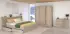 Parisot Escale 22 Schlafzimmer-Set 4-teilig, japanische Eiche, 160x200cm