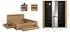 Mid.you Canu Schlafzimmer-Set 4-teilig, grau/Eiche Artisan, Holzwerkstoff (0018490)