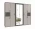 luma-home Drehtürenschrank Passepartout 2 Spiegeltüren sandgrau/grafit 273x210x58cm (22579)