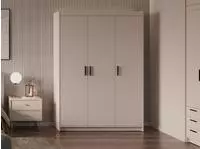 DREHT&Uuml;RENSCHRANK Elena mit 3 T&uuml;ren, ohne Spiegel, Sandbeige