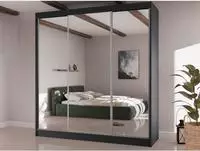 SCHWEBET&Uuml;RENSCHRANK Homa II 200/61/215 schwarz