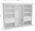 Beautysofa HOMA II Schwebetürenschrank mit Spiegel, 4 Schubladen, 200x215x61cm, schwarz