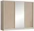 Mirjan24 London Lux 250 Schwebetürenschrank, Holzwerkstoff, kaschmir, 250x215x60cm