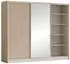 Mirjan24 London Lux 250 Schwebetürenschrank, Holzwerkstoff, kaschmir, 250x215x60cm