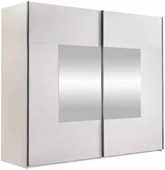 Mirjan24 Boston 250 Schiebet&uuml;renschrank mit 2 Kleiderstangen, Holzwerkstoff, 250x215x65cm