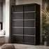 Lookway Camaro Plus Kleiderschrank Schiebetüren 150cm, schwarz (800001753013)