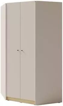 Beautysofa Alex Eckschrank 2 T&uuml;ren, 8 F&auml;cher, 95x195x95cm, beige sand