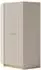 Beautysofa Alex Eckschrank 2 Türen, 8 Fächer, 95x195x95cm, beige sand