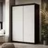 Lookway Camaro Plus Schiebetürenschrank 150cm, schwarz/weiß (800001753008)