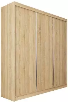 Masseno Sofia Schwebet&uuml;renschrank 3-t&uuml;rig, Sonoma Eiche, 180x216x61cm