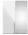 ebuy24 Veto Schiebetürenschrank 150cm, 1 Tür & 1 Spiegeltür, weiß/weiß hochglanz (07-75310/1049uu)