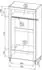 Beautysofa Monta Drehtürenschrank 2 Türen, schwarz, 97x194x56cm