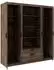 Beautysofa Elena 4D Drehtürenschrank 4-türig mit 2 Schubladen, Eiche Lefkas (Elena 4D)