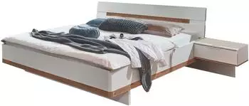 Wimex Gibraltar Bettanlage 180x200cm, wei&szlig;/Artisan Eiche, Holzwerkstoff (47656338-0)