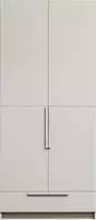 WOOOD Kleiderschrank "Pure FSC-Kiefernholz lackiert mit Soft-Close und Kleiderstange"