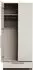 Woood Pure Kleiderschrank Kiefernholz, 2-türig, beige, 95x60x215cm