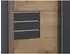 luma-home Schwebetürenschrank 3-türig 270x208x64cm Eiche Dekor, Glas grau (22611)