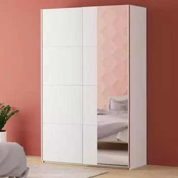 Forte Fittio Schwebet&uuml;renschrank 2-t&uuml;rig, wei&szlig;, 150,1x235x61,2cm (FITTIO)