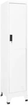 vidaXL Schließfachschrank weiß, Stahl, 38x45x180cm (339772)