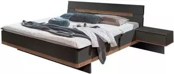 Wimex Gibraltar Bettanlage mit Nachtkommoden, Artisan Eiche/Graphit, 180x200cm (88756731-0)