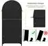Stilvora Highboard Bogen-Design MDF, schwarz, 70×35×180cm (QTEYZHJJAQB9JJ5)
