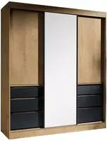 SCHWEBET&Uuml;RENSCHRANK Haiti 180 mit Spiegel