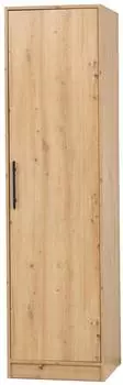 Masseno VANO Dreht&uuml;renschrank 1-t&uuml;rig, Eiche Artisan, 50x190x56cm (800001454190)