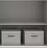 luma-home Schwebetürenschrank 3-türig 180x208x64cm Grafit, 1 Spiegeltür (22512)