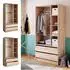 VICCO Elmo Kleiderschrank Sonoma 100x200cm, 2 Schubladen (49517)