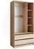 VICCO Elmo Kleiderschrank Sonoma 100x200cm, 2 Schubladen (49517)