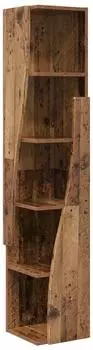 vidaXL Eckschrank Holzwerkstoff Altholz-Optik 27,5x27x140cm