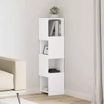 vidaXL Eckschrank 25,5x25x102cm Holzwerkstoff weiß
