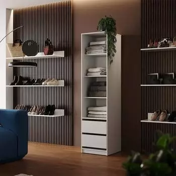 VICCO Elmo Kleiderschrank wei&szlig; 50x200cm (60710)