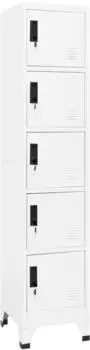 vidaXL Schließfachschrank weiß 38x40x180cm Stahl (339788)