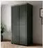 Lomado EPSOM-83 Kleiderschrank 2-türig, grün mit Lefkas Eiche, 108x216x62cm (24ZRJU18)