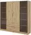 Masseno Caterina Drehtürenschrank 4-türig, Eiche Artisan, 206x200x51cm (800000909658)