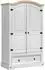 vidaXL Corona Kleiderschrank weiß 101x52x170cm (42021192)