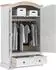 vidaXL Corona Kleiderschrank weiß 101x52x170cm (42021192)