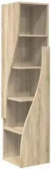 vidaXL Eckschrank Holzwerkstoff Sonoma-Eiche 32x32x140cm
