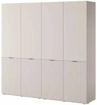 Masseno Atelio Drehtürenschrank 4-türig, Holzwerkstoff, kaschmir, 202x200x51cm (800001865102)