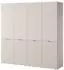 Masseno Atelio Drehtürenschrank 4-türig, Holzwerkstoff, kaschmir, 202x200x51cm (800001865102)