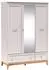 Mirjan24 Windsor W-15 Drehtürenschrank Kaschmir, 136x193x55cm (800001749562)