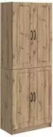 vidaXL Schrankset 2 stk. Artisan-Eiche Holzwerkstoff
