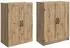 vidaXL Schrankset 2-teilig, Holzwerkstoff, Artisan-Eiche (3416951)